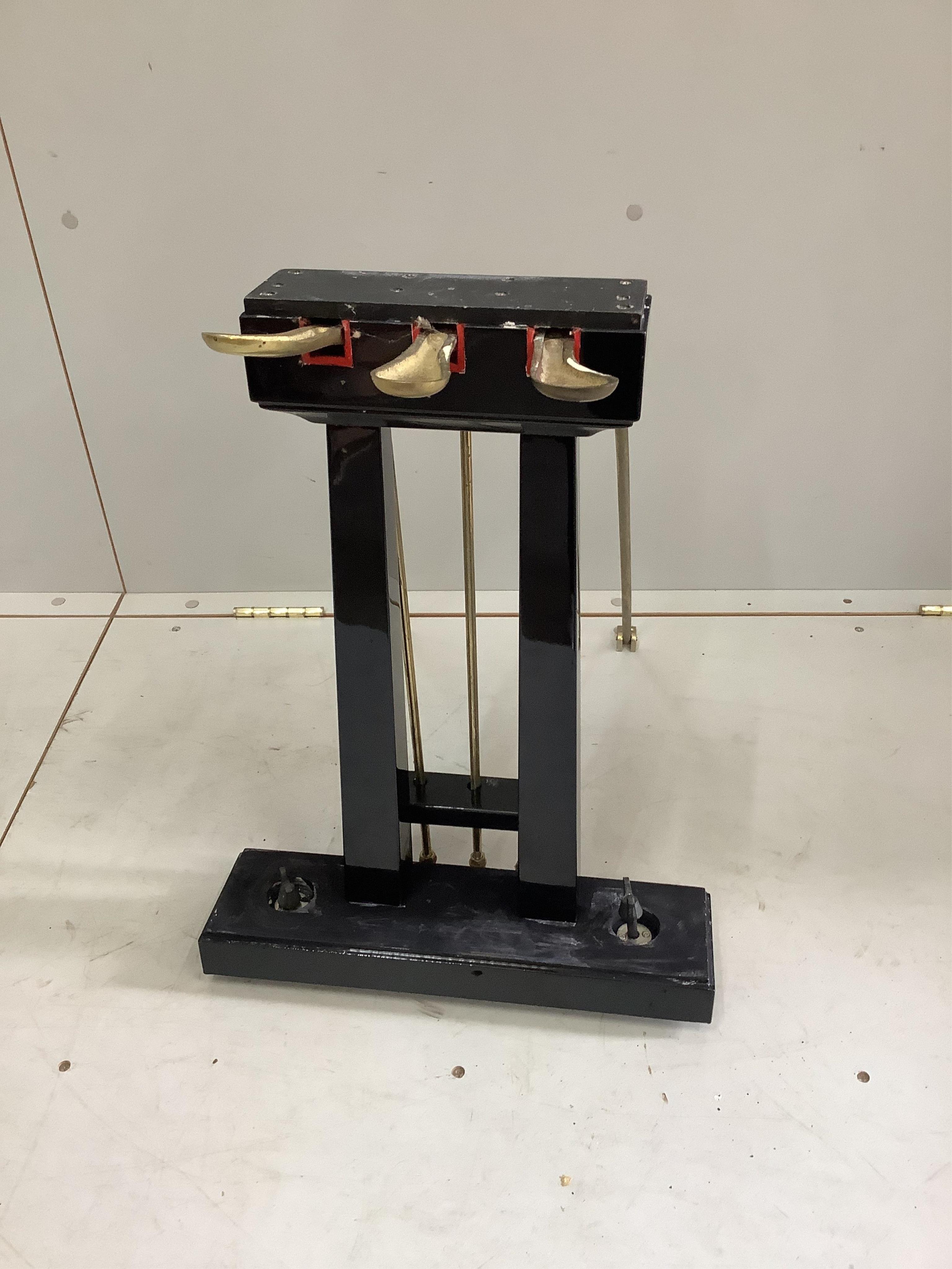 A modern Elysian ebonised baby grand piano, length 160cm, width 148cm, height 101cm, and a duet stool. Condition - good